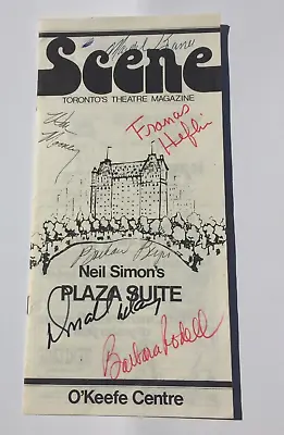 NEIL SIMON PLAZA SUITE Cast Signed Program Frances Heflin (Marlon Brando) 🔥 • $18.99