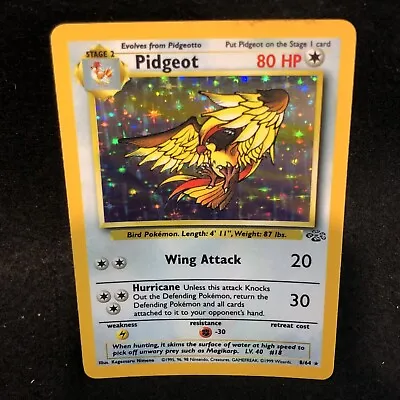 $35 • Buy Pokémon TCG Pidgeot Jungle 8/64 Holo Unlimited Holo Rare Pack Fresh Mint!!Picss