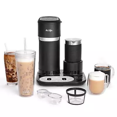 Mr.Coffee 4-in1 Single-Serve Latte Iced And Hot Coffee Maker Black Easy To Clean • $119