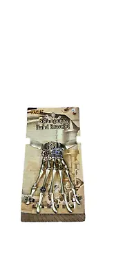 Spirit Halloween Women's Gold Steampunk Skeleton Hand Bracelet Gears Adjustable • $4.99