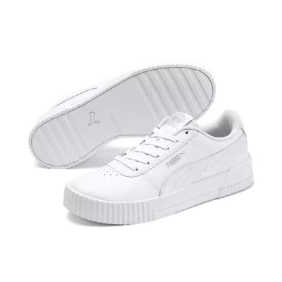 $59.95 • Buy Puma Women's Carina Leather Trainers White Brand New In Box