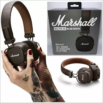 Marshall Major III Bluetooth Headphones- Brown • $79.99