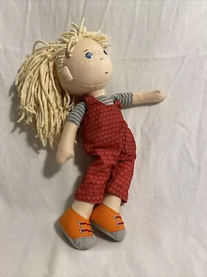 HABA Annelie 12  Soft Doll With Blonde Hair And Blue Eyes • $29