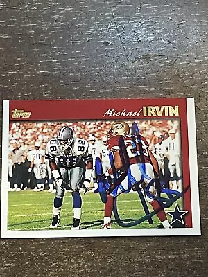 1997 Topps Michael Irvin On Card IP Auto Autograph ~Dallas Cowboys *Noles2148* • $49.95