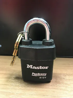 $19.99 • Buy Master Lock 6121 Pro Series High Security Padlock KD  Weather Tough