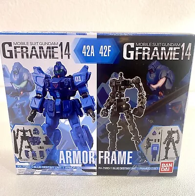 BanDai Mobile Suit Gundam G Frame GFrame 14 42A Armor + 42F Frame Blue Destiny • $15