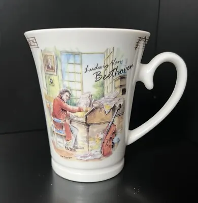 Classical Music Ludwig Von Beethoven Playing Piano Coffee Tea Mug The Classic • $12.99