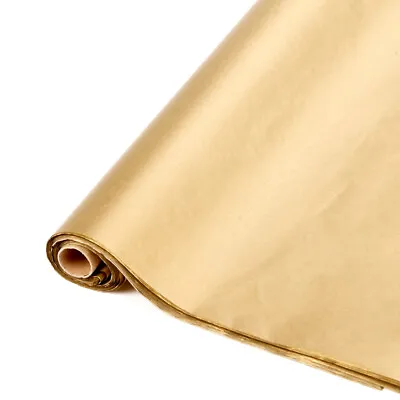 Metallic Tissue Paper On A Roll 48 Sheets Gold Or Silver 20  X 30  Floral • £11.99