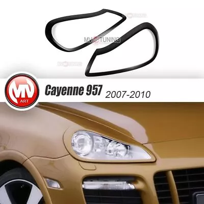 Front Eyelids Headlights Covers For Porsche Cayenne 957 Techart Magnum 2008-2010 • $76.34