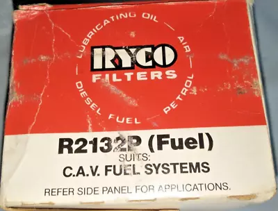 RYCO R2132P  - Fuel Filter - Suits CAV FUEL SYSTEM - Check Listing Below • $26