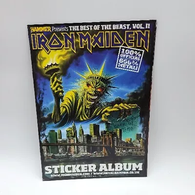 METAL HAMMER IRON MAIDEN Best Of The Beast V II Sticker Album (book Only) • $31.99