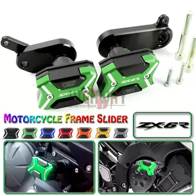 Frame Engine Guard Slider Crashpad Protector For KAWASAKI NINJA ZX6R ZX636 09-12 • $57.94