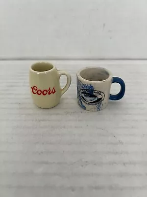 Vintage Coors And Crater Lake Mini Beer Stein 1.5” Tall • $15