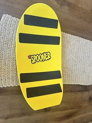 The Spooner Balance Board Yellow Exercise Training Skateboard Snowboard Surf • $10