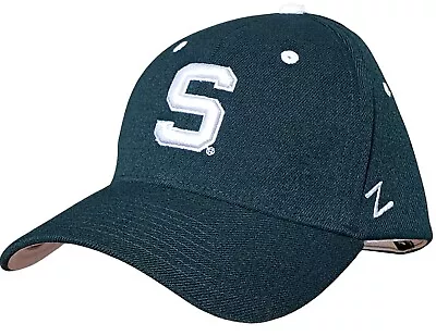 Michigan State Spartans Hat Cap By Zephyr  S  Stretch Fit Small Green • $22.99