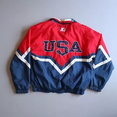 Vintage Windbreaker Jacket Atlanta Olympics Mens Small 1996 Team USA Starter • $120