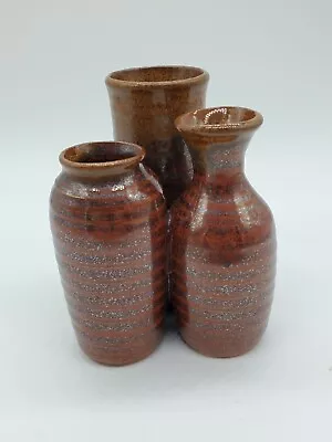 Stoneware Vase Made In Japan MOC 3 Made Together B50 • $7.49