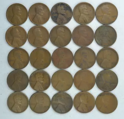 Roll Of Fifty (50) 1924 S Lincoln Wheat Cents • $7.99