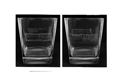 $39.99 • Buy Johnnie Walker Scotch Classic 2002 Segio Garcia 2 Spirit Tumbler Glasses BNWOB 