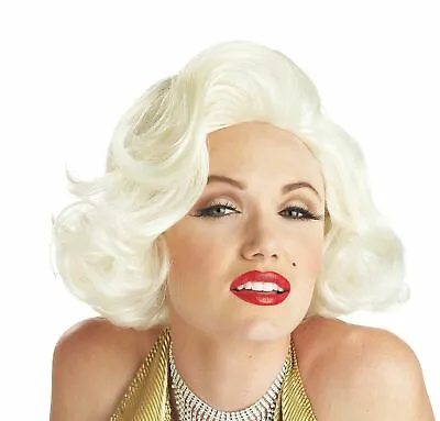 NEW Sexy Marilyn Monroe Wig Adult Iconic Bombshell Wavy Platinum Blonde 70468 • $19.88