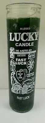 Fast Luck Green Wax 7 Day Glass Jar Ritual Type Unscented Candle • $6