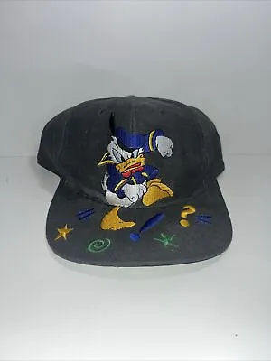 Vintage Walt Disney World Donald Duck AOP 90’s Snapback Hat • $39.99