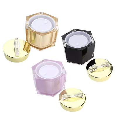 Plastic Cosmetic Containers Makeup Lotion Cream Sample Jar Pot For Travel • £6.58