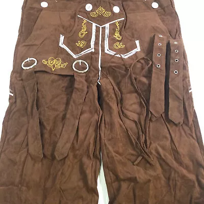 Cosavorock Mens Brown Lederhosen German Oktoberfest Costume Size XXL Used • $76.49