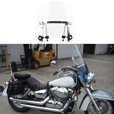 18 X16  Motorcycle Windshield Windscreen For Honda Shadow Aero Spirit 750 1100 • $69.39