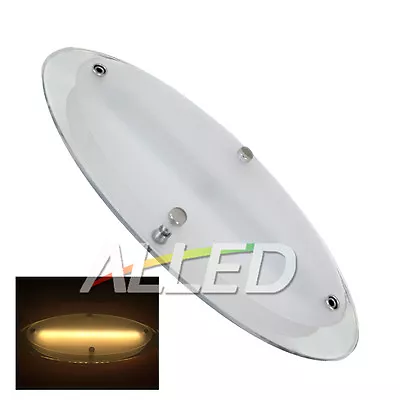 LED Caravan Ceiling Down Light 12v Oval Crystal Camper Trailer RV Interior Lamps • $36.90