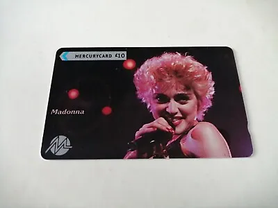 £2.50 • Buy Madonna £10 Mercurycard Phonecard - Live On Stage Photograph !