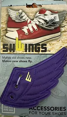 ShWings Brand Shoe Wing Accessory Converse Shiny Purple 3” New • $8