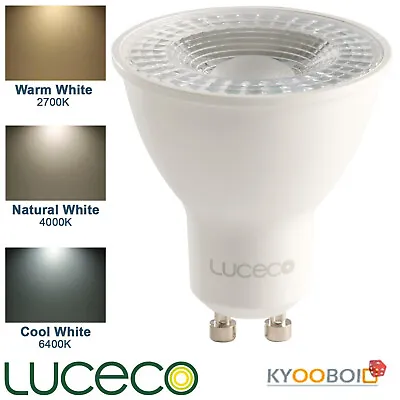 Luceco GU10 5W LED Dimmable Bulb Warm Natural And Cool White 2700K 4000K 6000K • £5.39