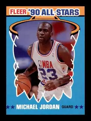 1990-91 Fleer Michael Jordan #5 Chicago Bulls All-Stars Sticker NM Near Mint • $10.79