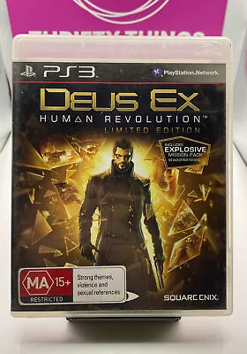 🇦🇺 Deus Ex: Human Revolution (Sony PlayStation 3 PS3) Game With Manual • $9.11