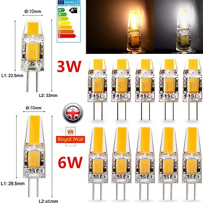 6W Dimmable G4 COB Bulb LED Socket Light AC/DC 12V For Replace Halogen Lamp UK • £3.20