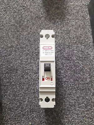 MEM MEL 321 32AMP 16kA MCCB 32A MEMSHIELD MCB Single Pole • £50