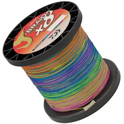 Daiwa J Braid Grand X8 1500m Multi Colour Braid Fishing Line - Choose Lb BRAND N • $289