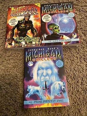 Johnathan Rand Michigan Chillers Series SIGNED 3 Book Lot • $20