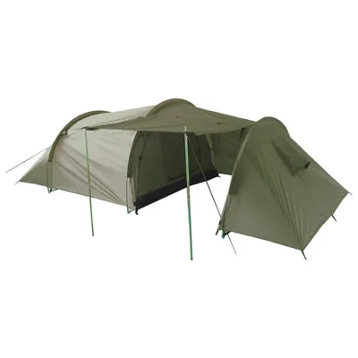 Camping Hiking Bushcraft Travel Festival 3 Person Tent Shelter + Porch Olive Od • £126.95