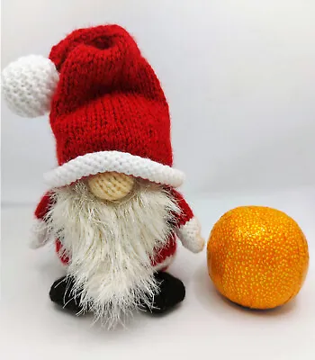 £1.99 • Buy KNITTING PATTERN Santa Gonk Xmas Gnome Toy Ornament & Chocolate Orange Cover DK