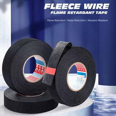 10 Pack Wiring Loom Tape HARNESS TAPE 51608 CLOTH Cloth Fabric Tape 15M*19mm • £12.39