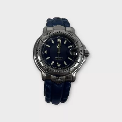 TAG Heuer 6000 Blue Men's Watch - WH1115-K1 (needs New Band) (SPG058206) • $249.90