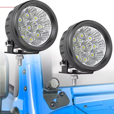 2x 3.5  90W Round LED Offroad Driving Spot Lights Pods Headlights Truck 4WD ATV • $31.49