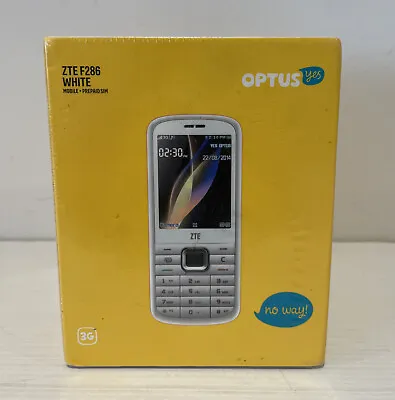 ZTE F286 White 2.4 Camera 3G Mobile Phone *UNLOCKED* Bluetooth RARE New With Box • $145