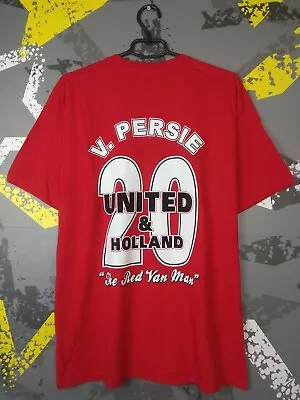 Van Persie X Manchester United Fan Jersey Football Shirt Red Mens Size XL Ig93 • $67.99