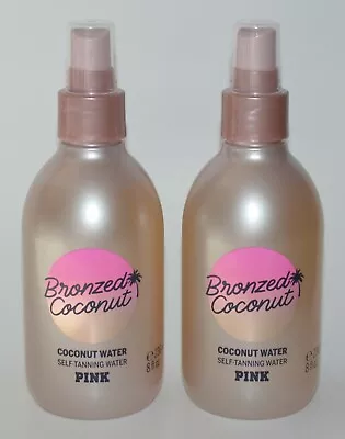 2 Victoria's Secret Pink Bronzed Coconut Water Self Tanning Water Spray 8oz • $29.99