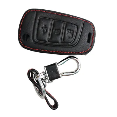 £6.14 • Buy 3 Buttons Leather Car Remote Key Fob Case Cover Fit For Hyundai Tucson Venue