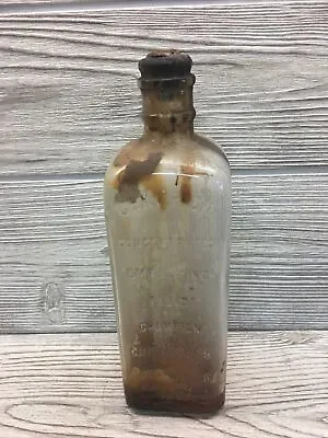 Vintage Embalming Fluid Bottle Mortuary Halloween Decoration Haunted Creepy Prop • $39.99