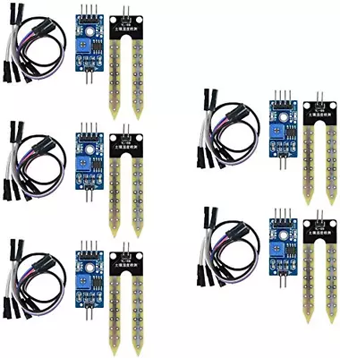 5Pcs Soil Moisture Sensor Soil Hygrometer Moisture Detection Water Sensor Module • $16.24